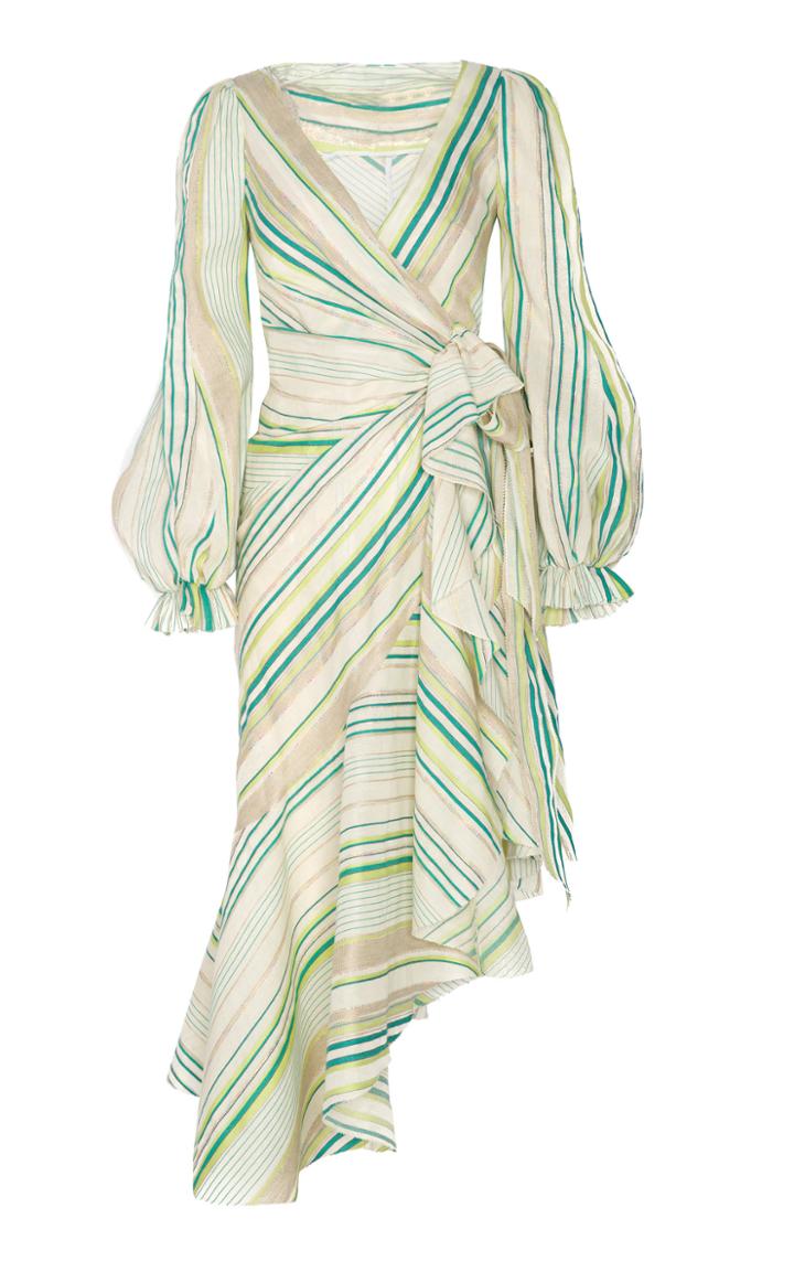 Maria Lucia Hohan Emery Stripe Lurex Linen Dress