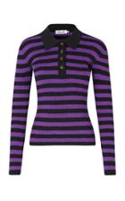 Moda Operandi Baum Und Pferdgarten Charlee Striped Long Sleeve Collared Shirt