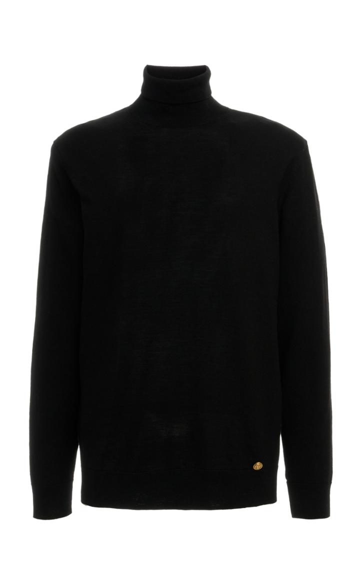 Moda Operandi Balmain Jersey Turtleneck Top