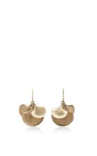 Annette Ferdinandsen 14k Gold Ginko Cluster Earrings