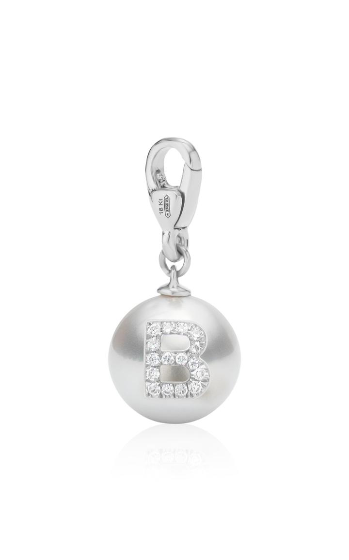 Moda Operandi W.rosado 18k White Gold Pearl Id Letter Charm