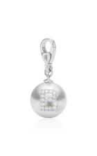 Moda Operandi W.rosado 18k White Gold Pearl Id Letter Charm