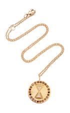Misahara Unity Charm 18k Rose Gold Diamond Necklace