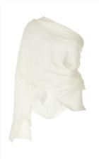 Moda Operandi A.w.a.k.e. Mode One-sleeve Asymmetric Cady Blouse Size: 34