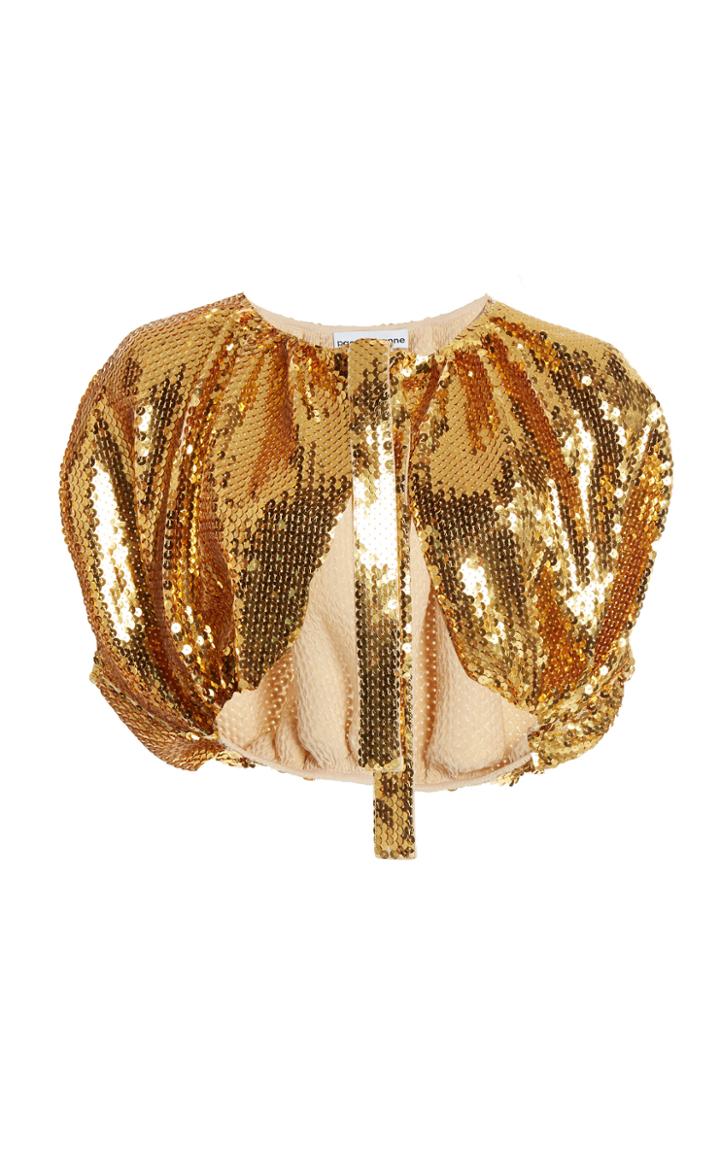 Moda Operandi Paco Rabanne Sequin-embroidered Jersey Capelet