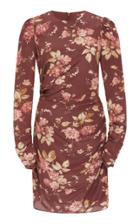 Zimmermann Draped Floral-print Wool-blend Mini Dress