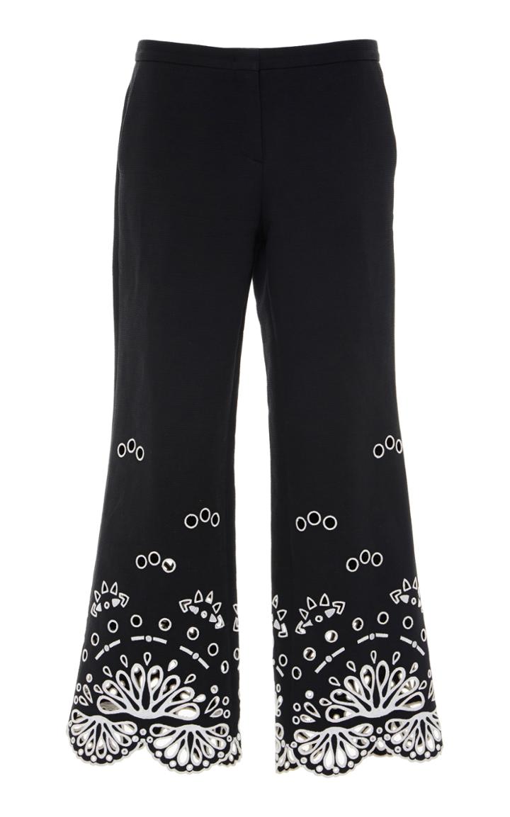 Emilio Pucci Eyelet Cropped Pant