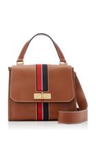 Bally Small Breeze Striped Leather Shoulder Bag
