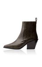 Aeyde Kate Embossed Leather Ankle Boots
