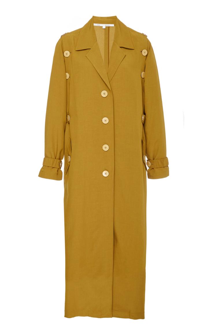 Moda Operandi Bouguessa Long Buttoned Down Trench Size: Xs