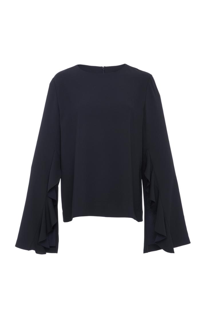 Goen.j Ruffle-trimmed Sleeve Top