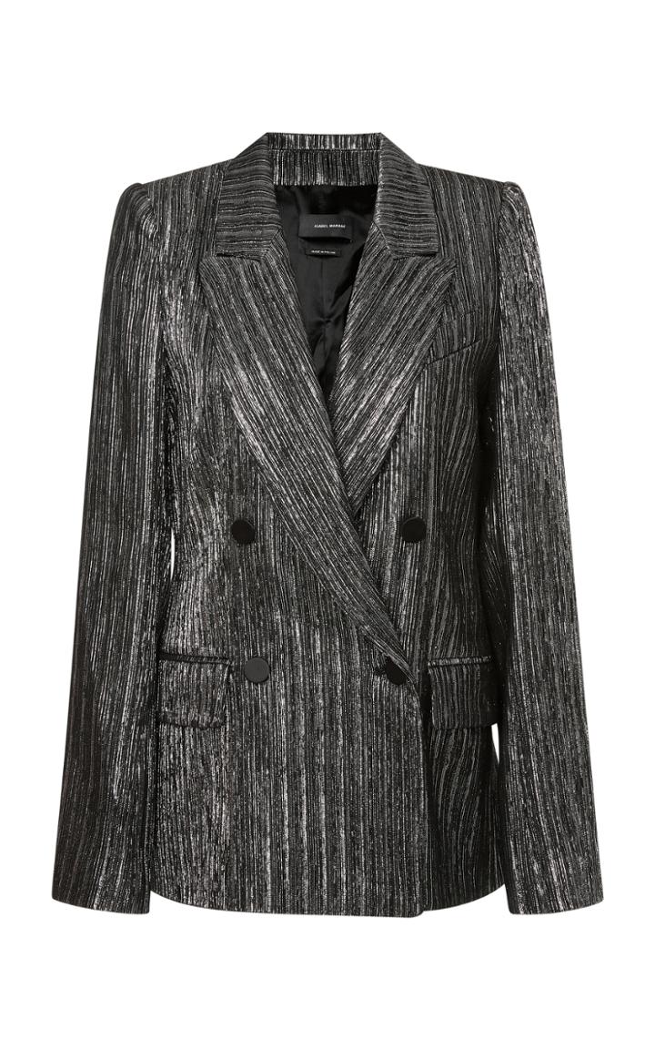 Isabel Marant Denel Metallic Double Breasted Jacket