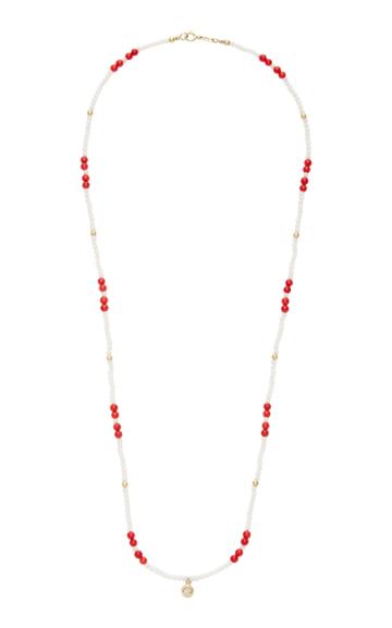 Aron Hirsch Surma 18k Gold, Diamond And Agate Necklace