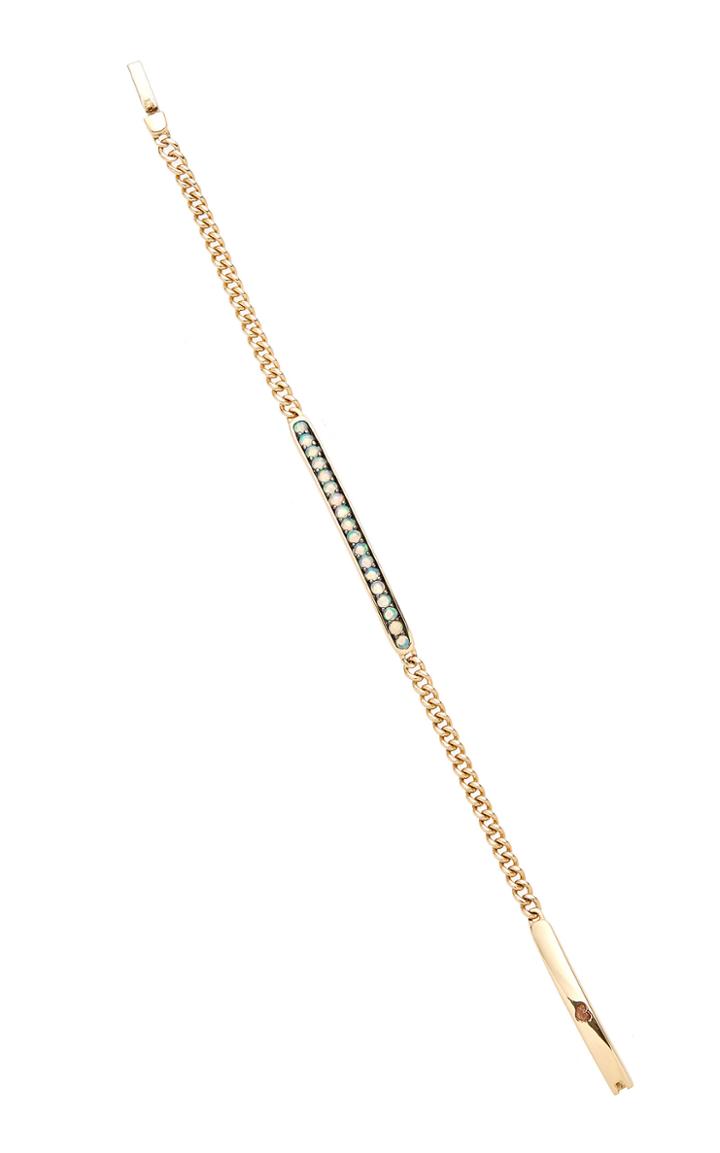 Moda Operandi Jane Taylor Cirque Slim Id Bracelet With Australian Opal