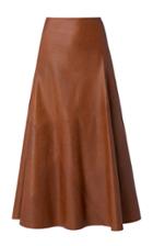 Moda Operandi Akris Flared Leather Skirt
