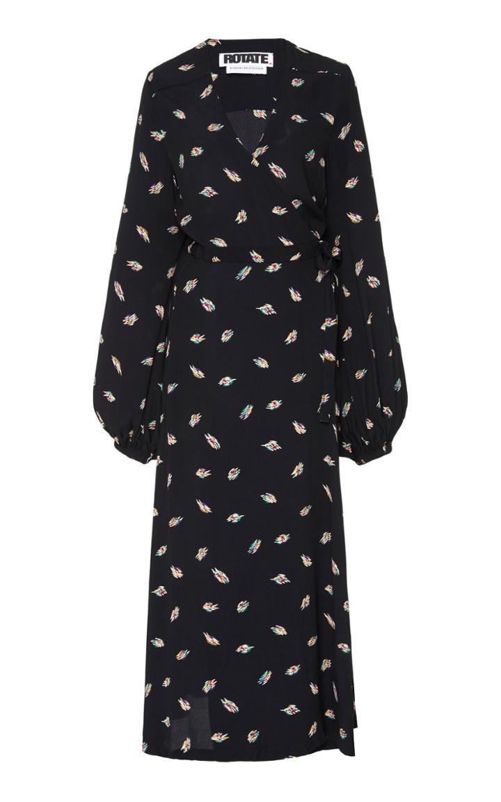 Rotate Mira Wrap Floral Midi Dress