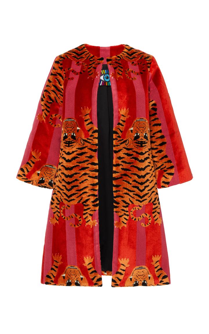 Moda Operandi Libertine Jokhang Tiger A-line Coat Size: S