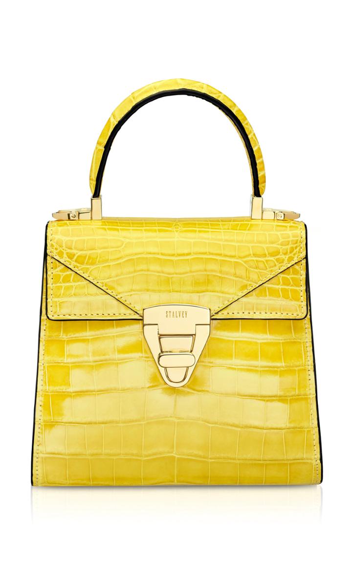 Stalvey Mini Trapezoid Alligator Purse