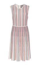 Lela Rose Multi Stripe Knee Length Dress