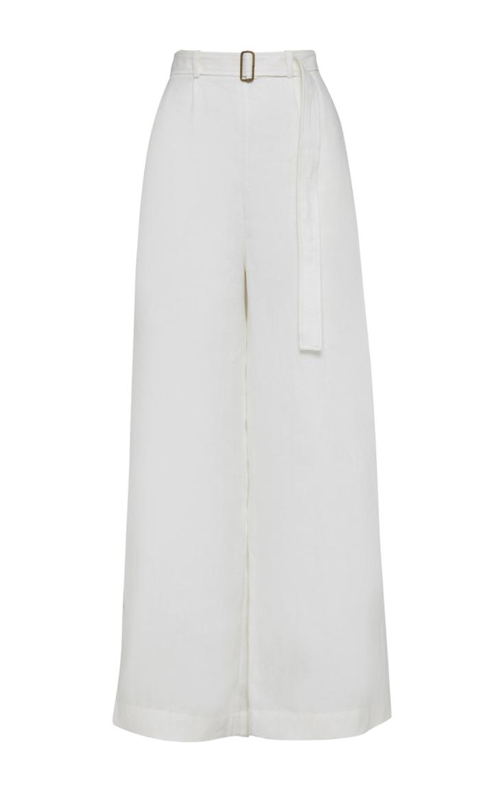Moda Operandi Bondi Born Utility High-rise Linen Wide-leg Pants Size: Xs