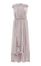 Lila Eugenie Convertible Lace Applique Cotton Blend Strapless Dress