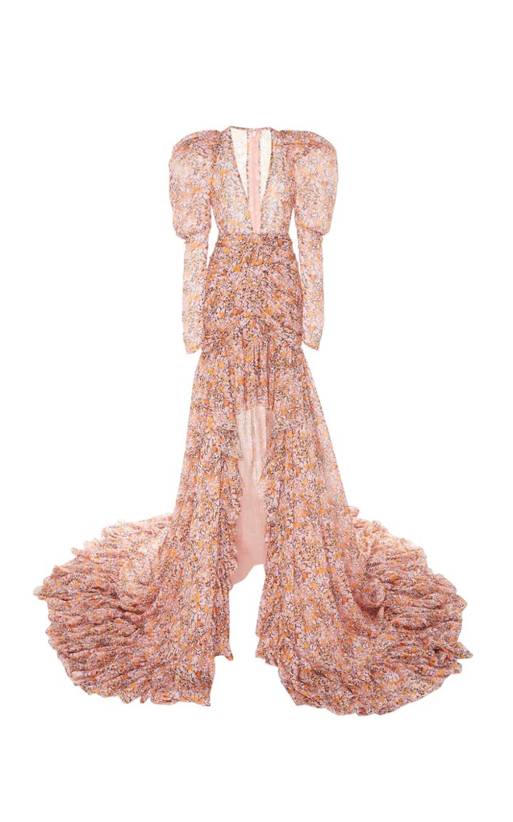 Giambattista Valli Printed Silk Chiffon Gown