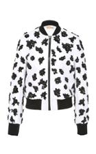 Michael Kors Collection Embroidered Bomber Jacket