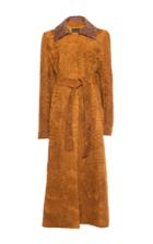 Alberta Ferretti Astrakhan Fur Trench Coat