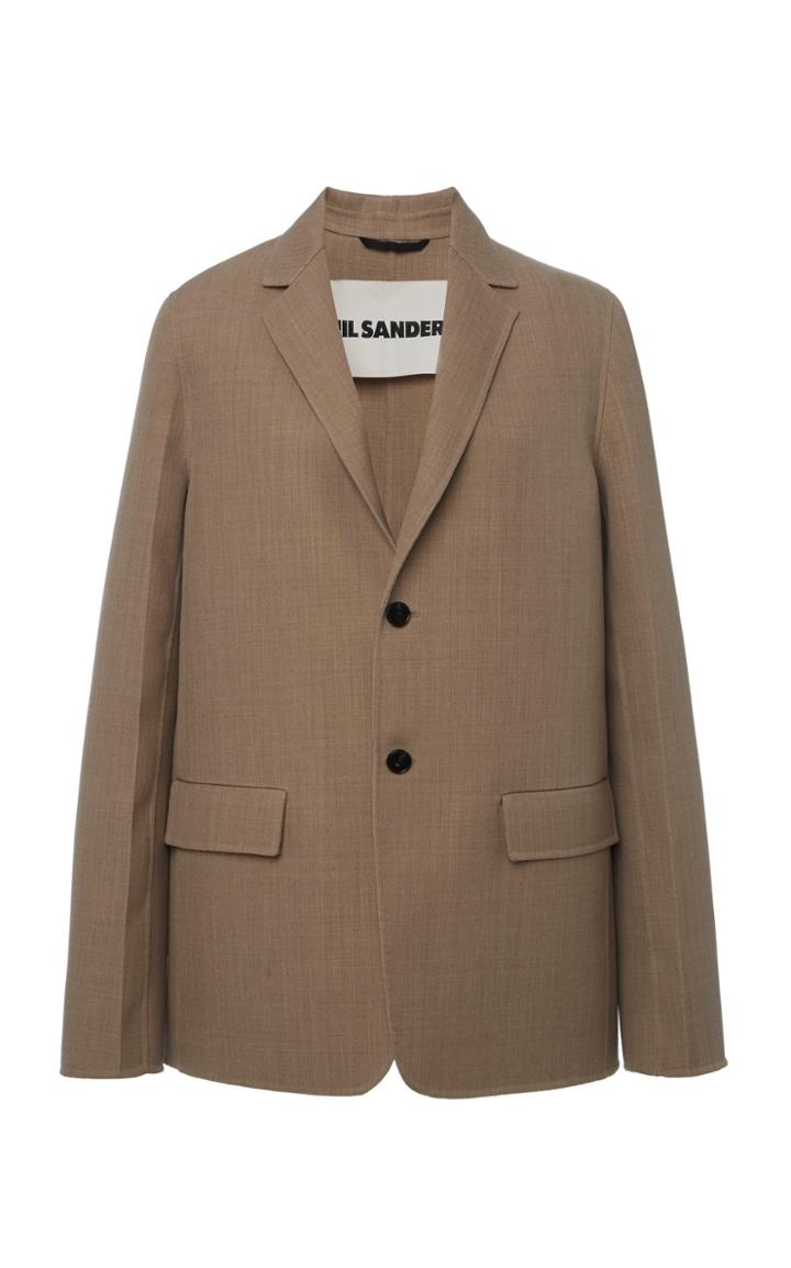 Moda Operandi Jil Sander Major Wool-blend Blazer Size: 32