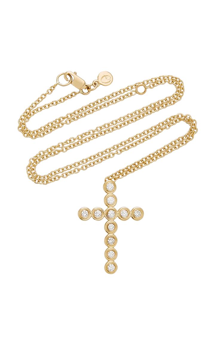 Octavia Elizabeth Nesting Gem 18k Yellow Gold & Diamond Necklace