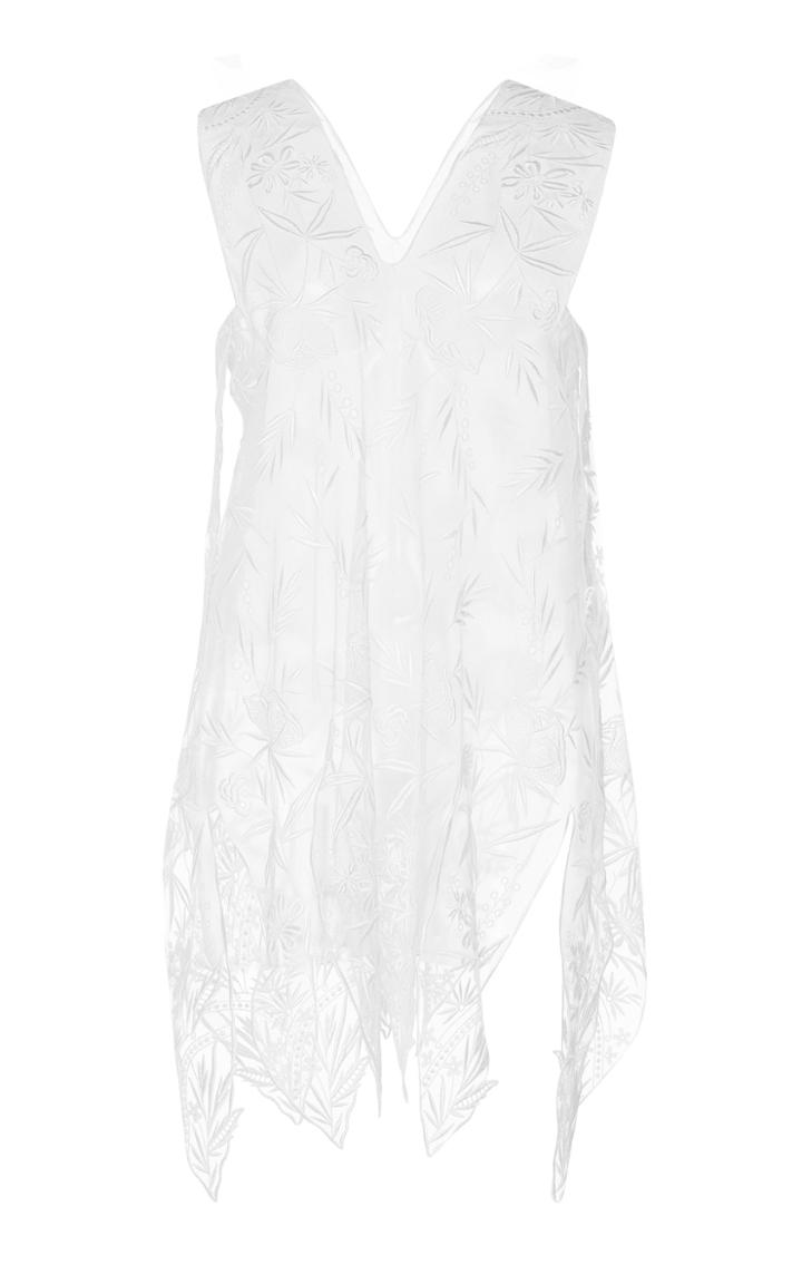 Christopher Kane Sleeveless Lace Motif Top