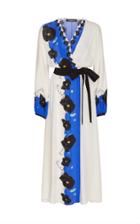 Mi Jong Lee Faux Wrap Long Dress With Belt