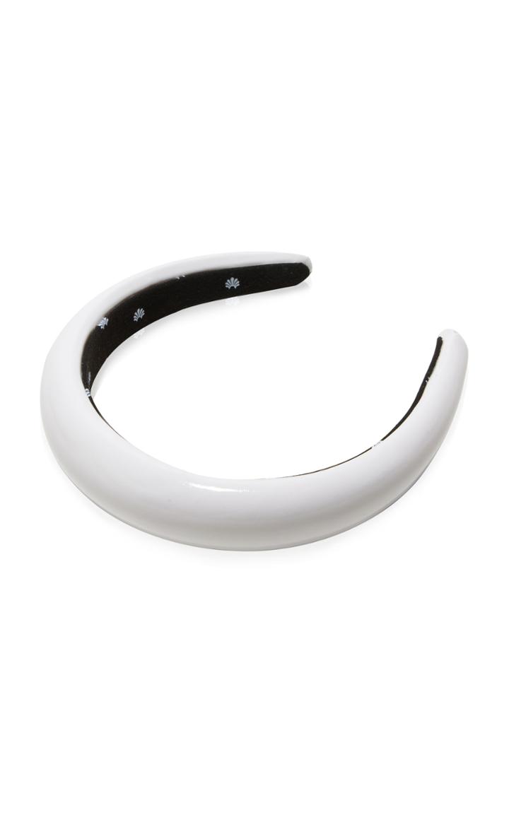 Lele Sadoughi Faux Leather Padded Headband