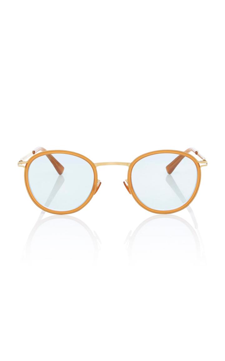 Mykita Antii Acetate And Gold-tone Round-frame Sunglasses