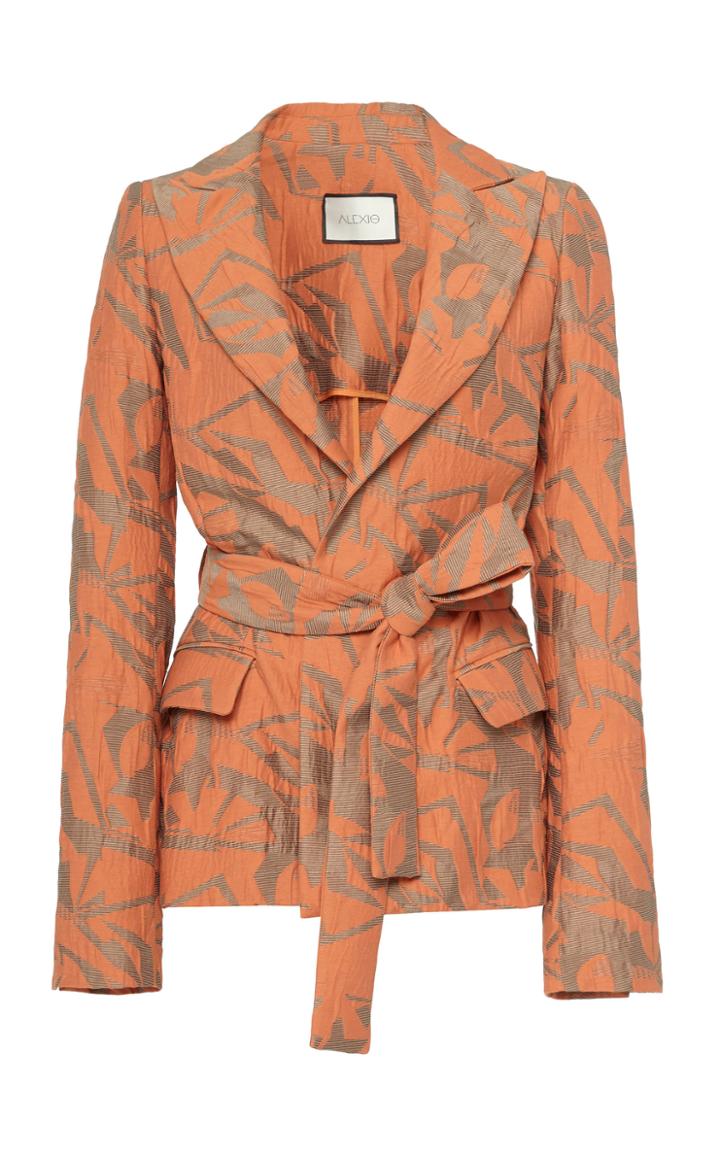 Alexis Malda Printed Cotton Blazer