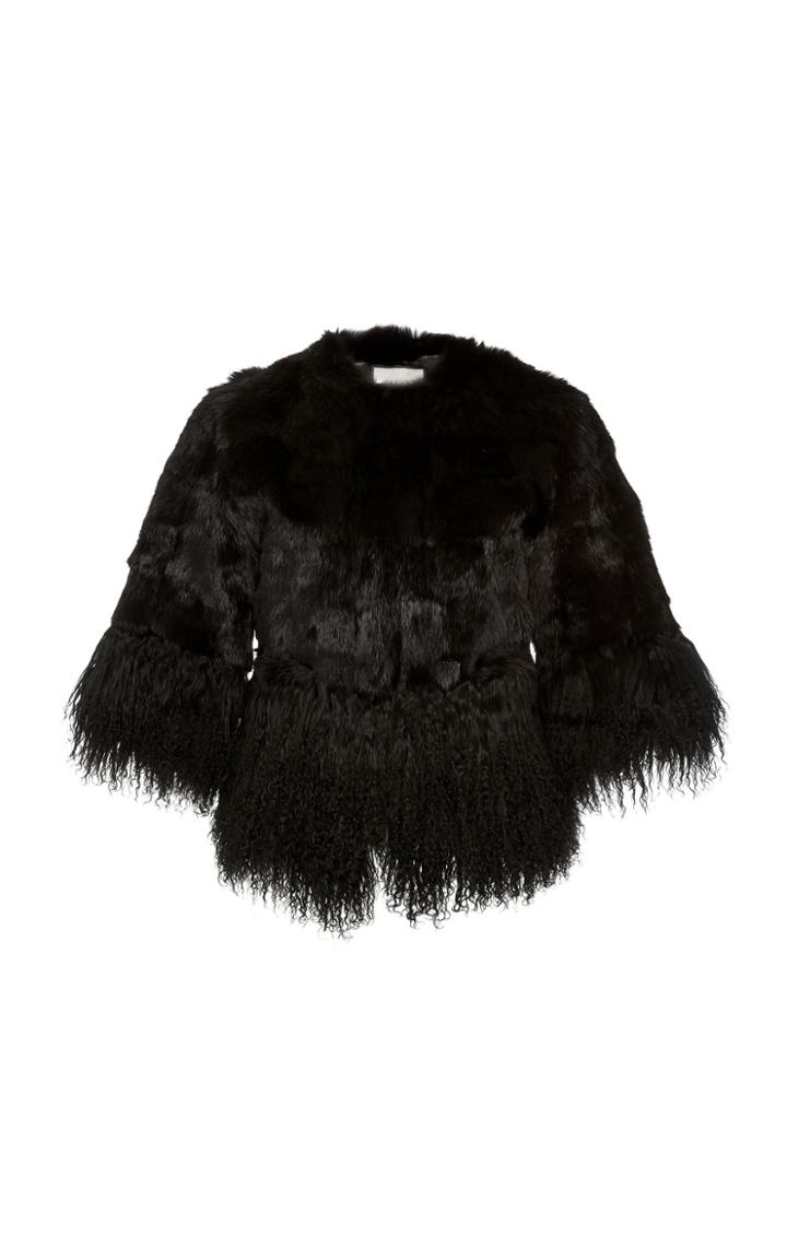 Alexis Sawyer Cropped Fur Coat
