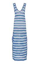 My Beachy Side Striped Crocheted Cotton Maxi Dress