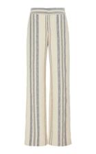 Moda Operandi Monse Striped Straight-leg Cotton-blend Pants Size: 0