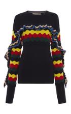 Marni Multicolor Ruffle Sweater