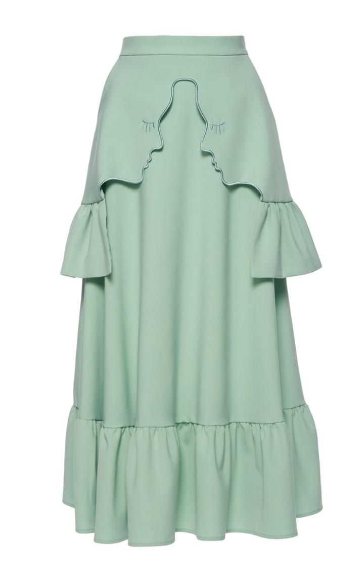 Vivetta Zurigo Ruffle Midi Skirt