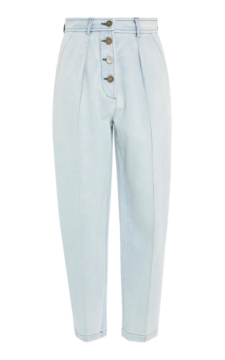 Zeynep Aray Pleated Straight-leg Jeans