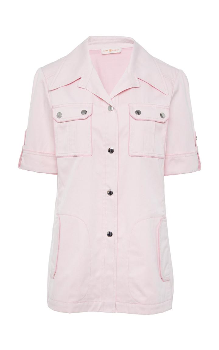 Tory Burch Cotton Pocket Safari Shirt