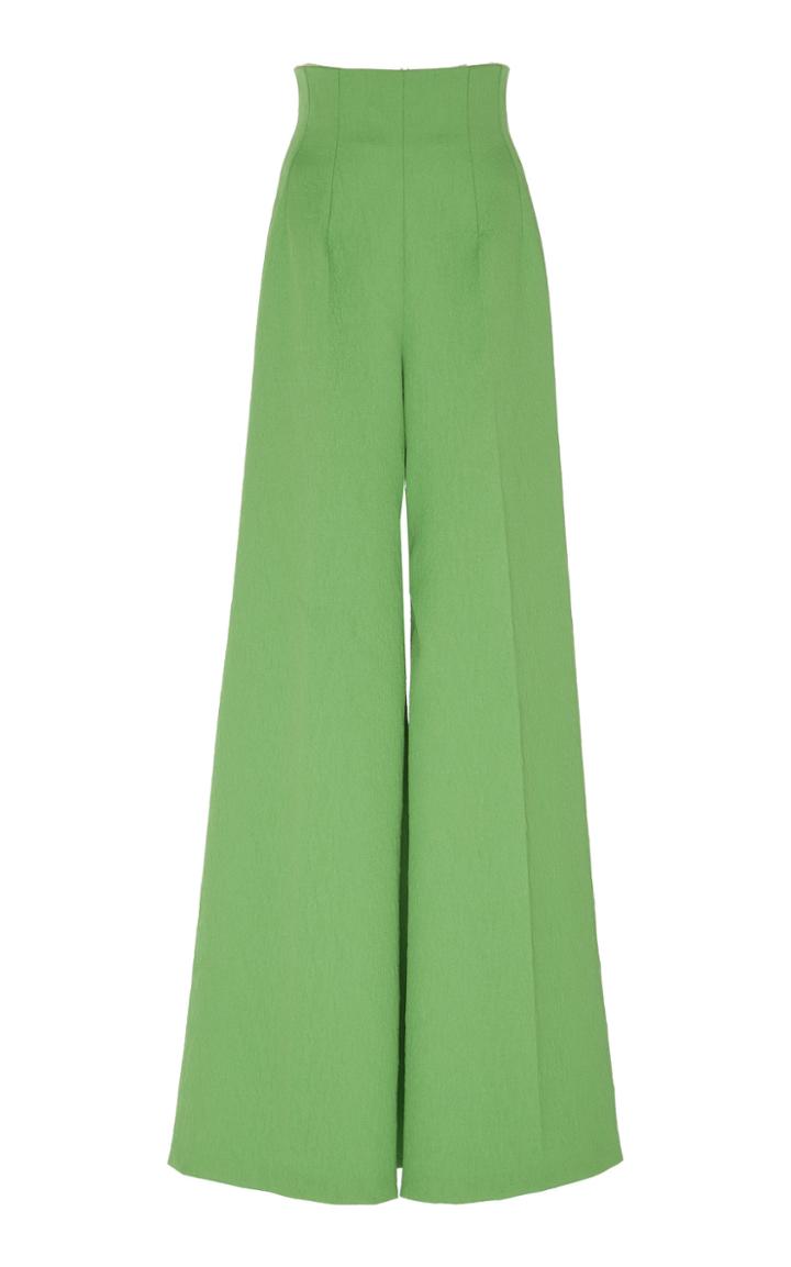 Emilia Wickstead Elisa Bright Crepe Trousers