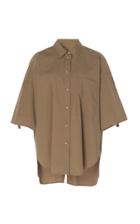 Lee Mathews Lm Cotton-poplin Button-front Shirt