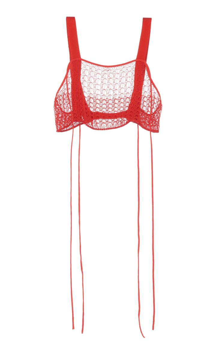 Victoria Beckham Lace Crop Top