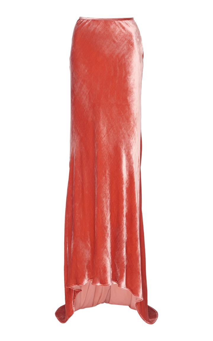 Ellery Fluid Satin Maxi Skirt With Train