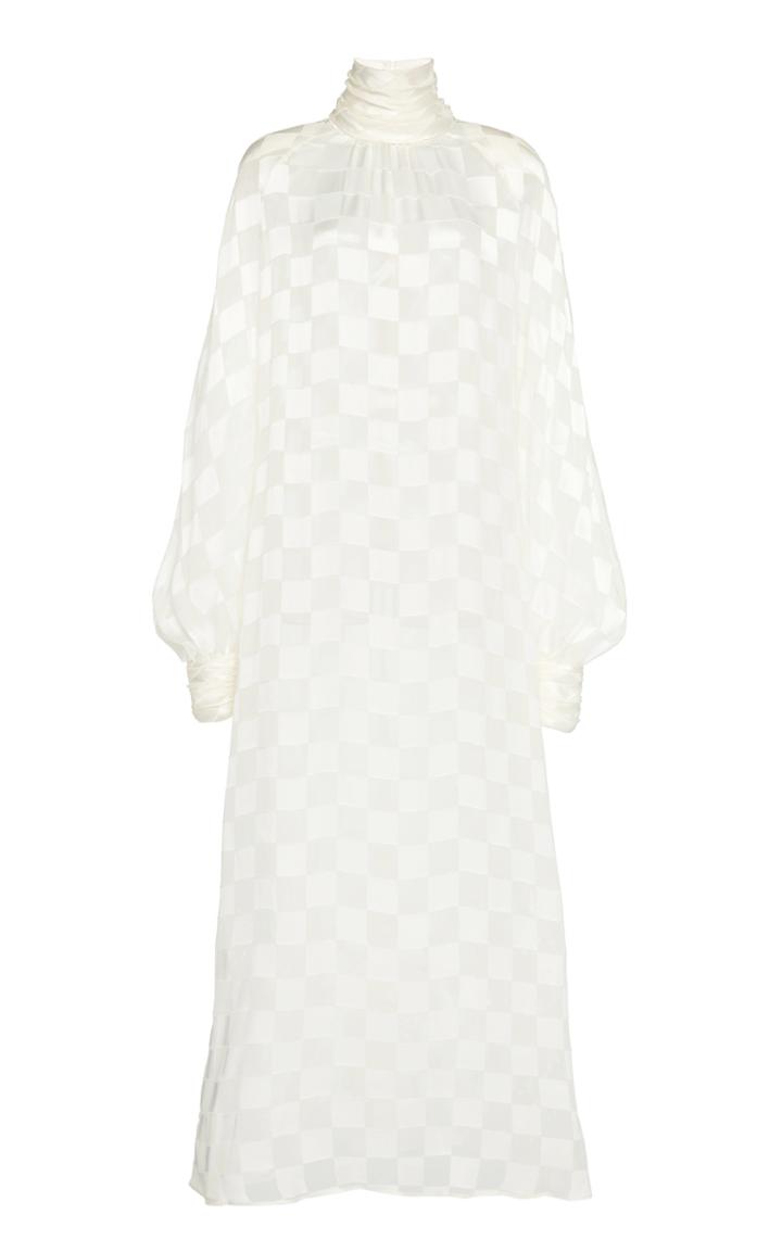 Moda Operandi Rowen Rose Drapped Raglan Sleeved Dvor Maxi Dress Size: 34