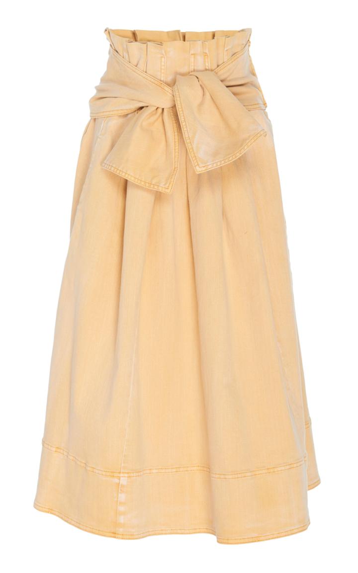 Ulla Johnson Virgil Stretch Denim A-line Skirt