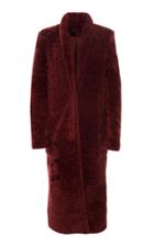 Sally Lapointe Shawl-collared Shearling Coat