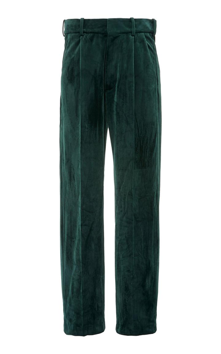 Balmain Pleated Satin Pants Size: 46
